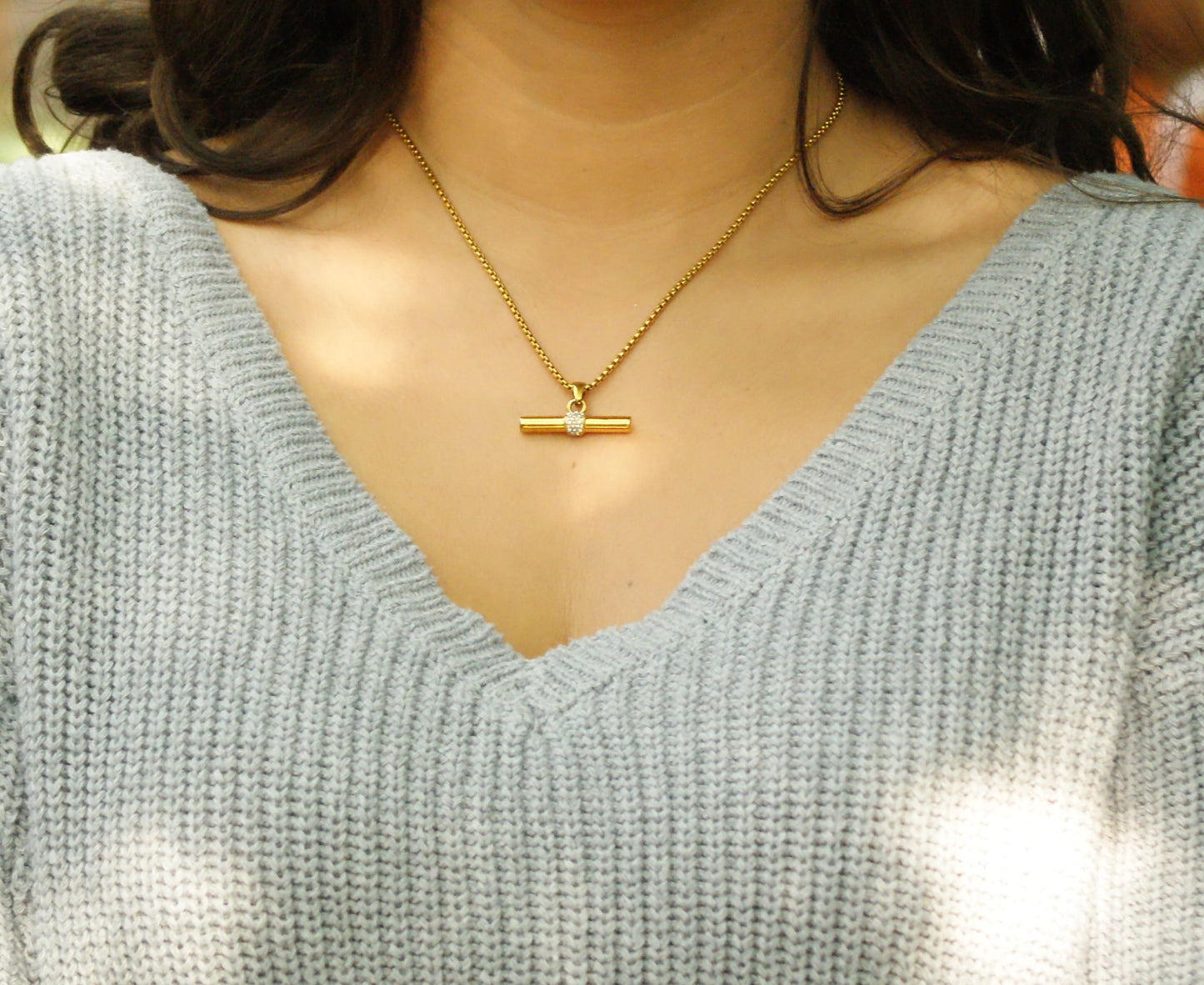 Bar Pendant Necklace