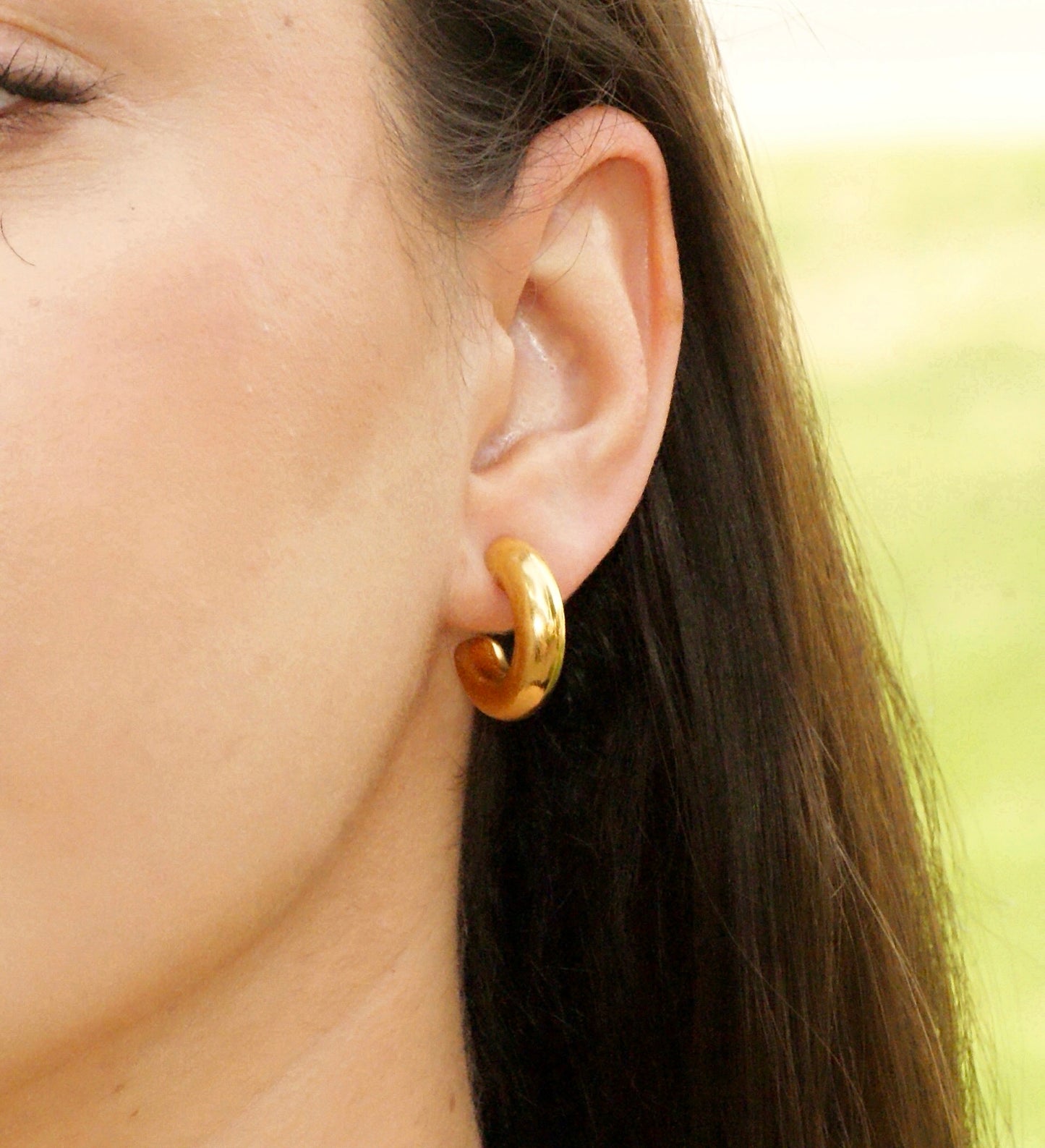Emma Hoop Stud Earrings