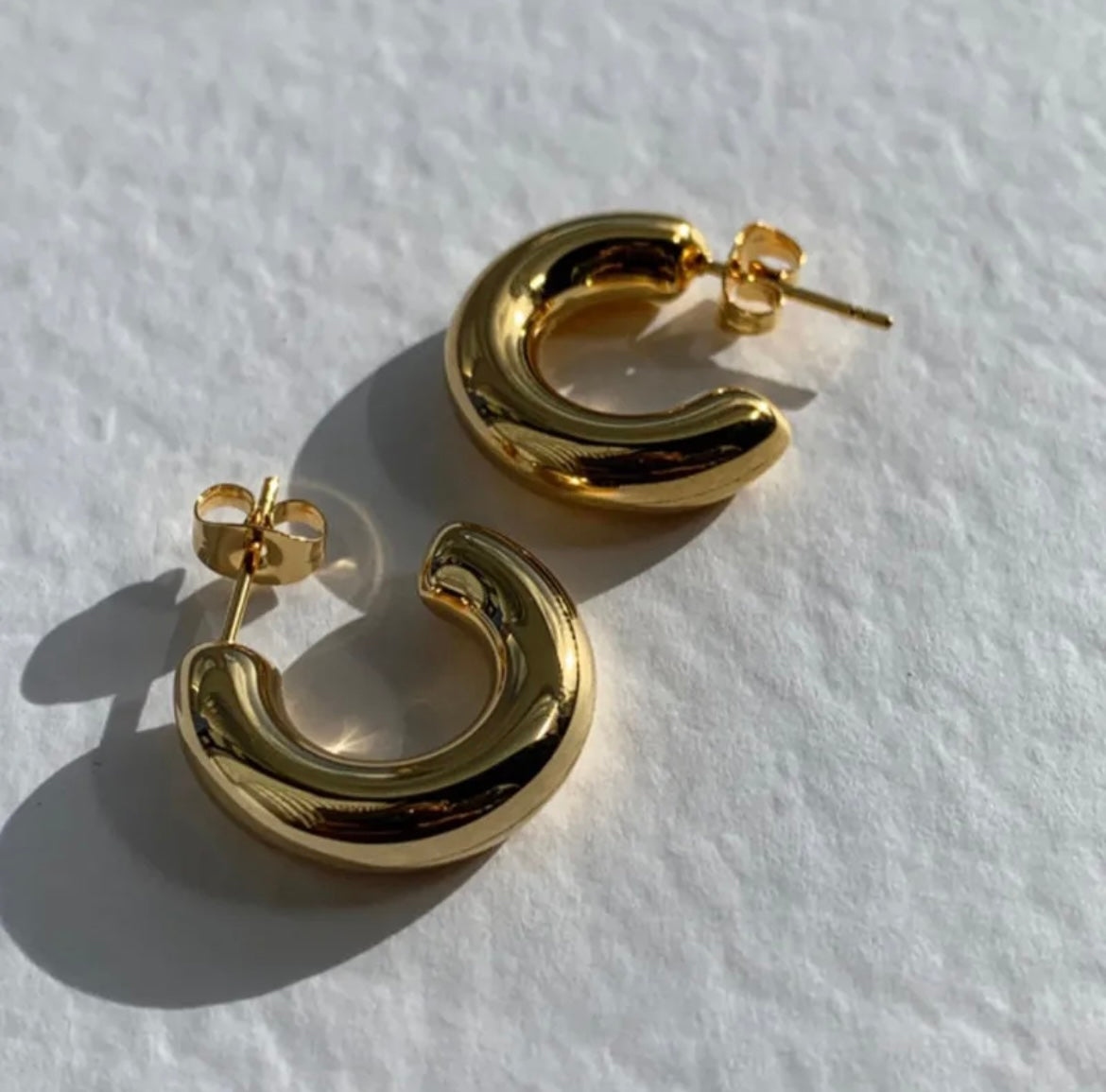 Emma Hoop Stud Earrings