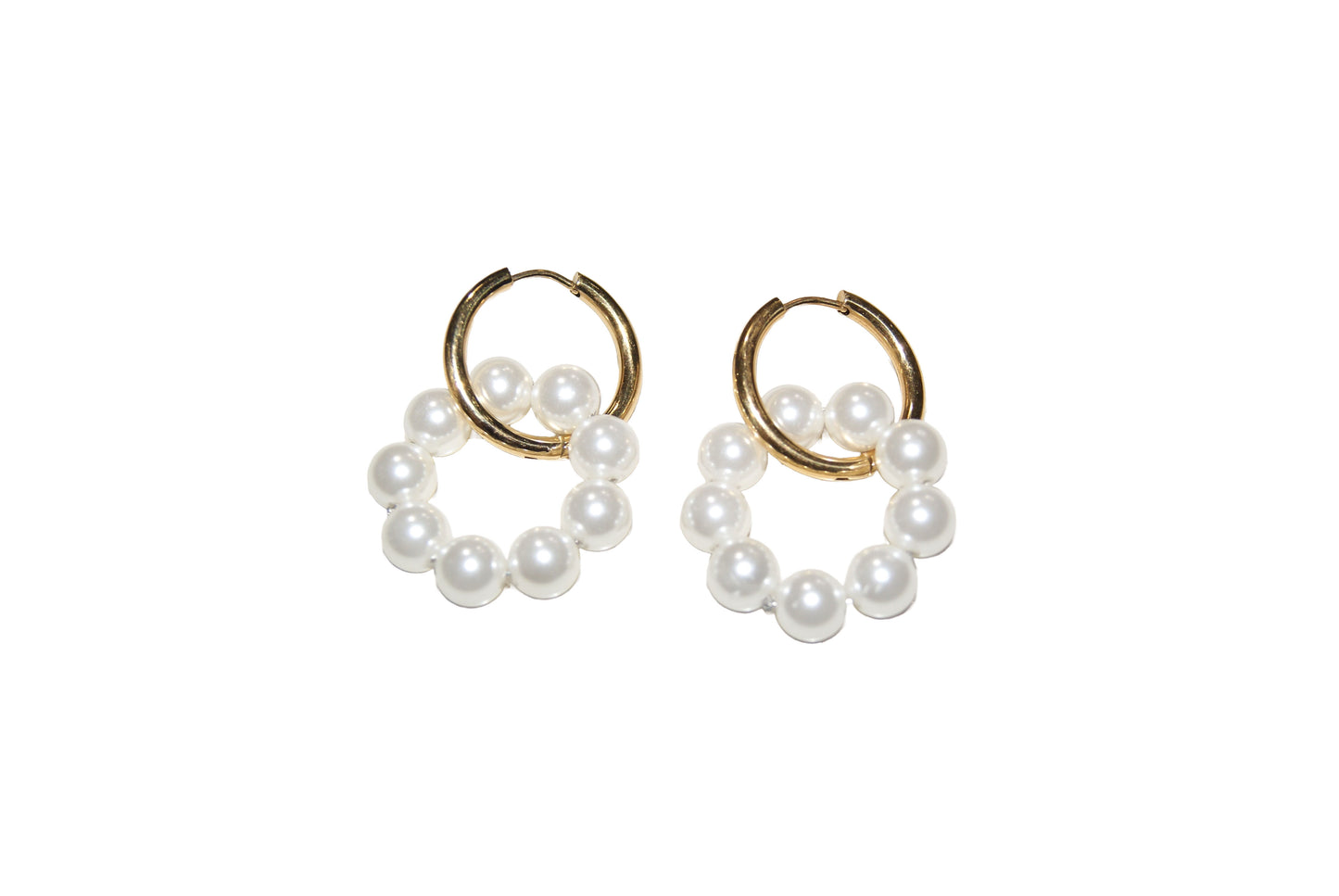Pearl Hoop Earrings
