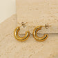 Emma Hoop Stud Earrings