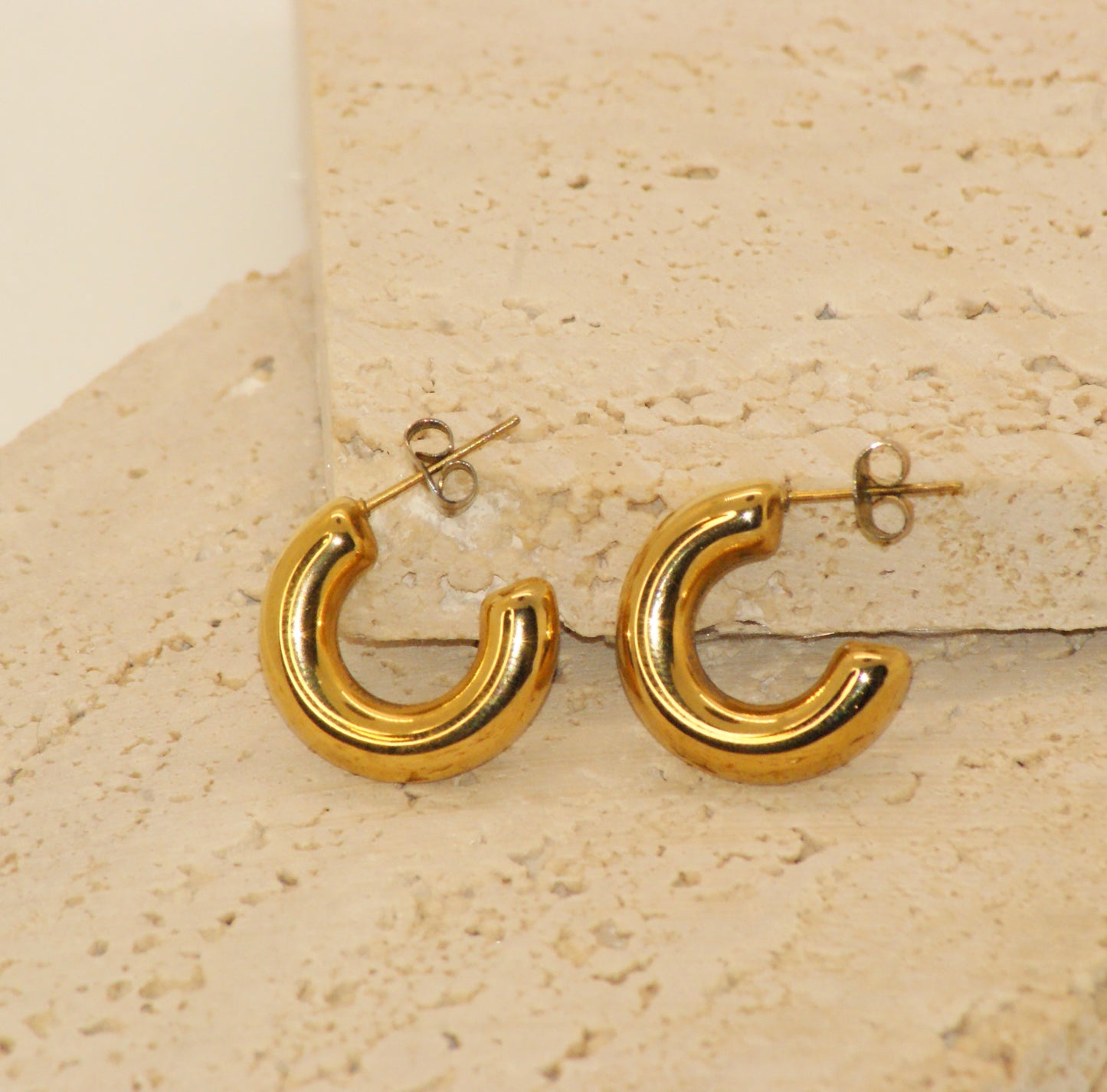 Emma Hoop Stud Earrings