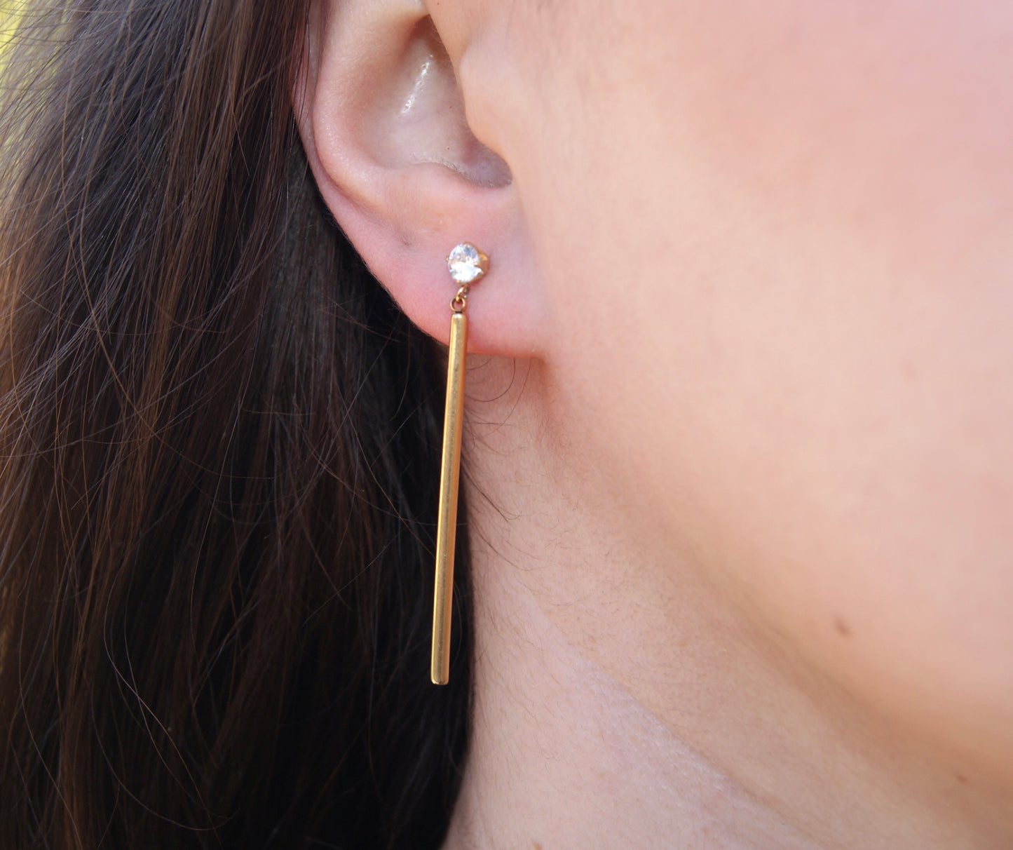 Stud Drop Earrings