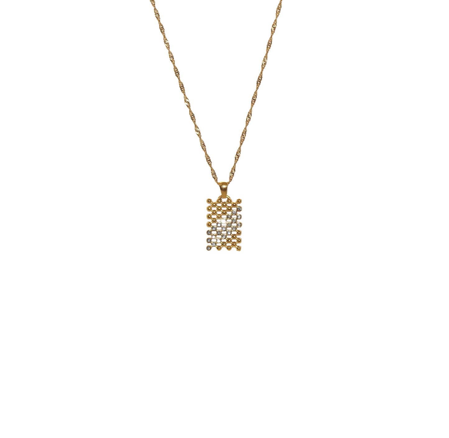 Mesh Pendant Necklace